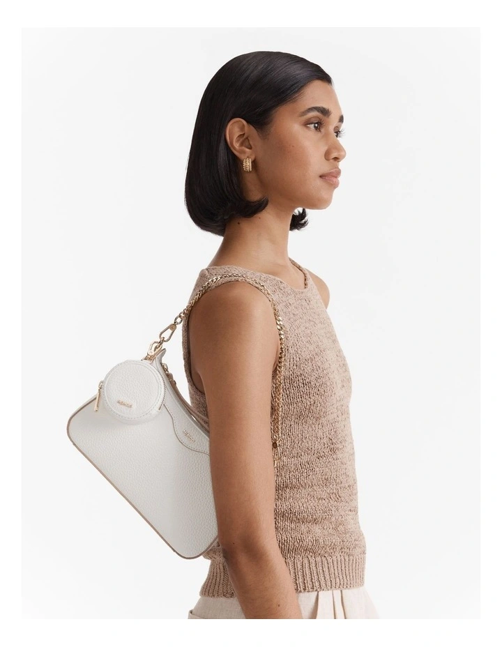 Jett Crossbody Bag in White image 4