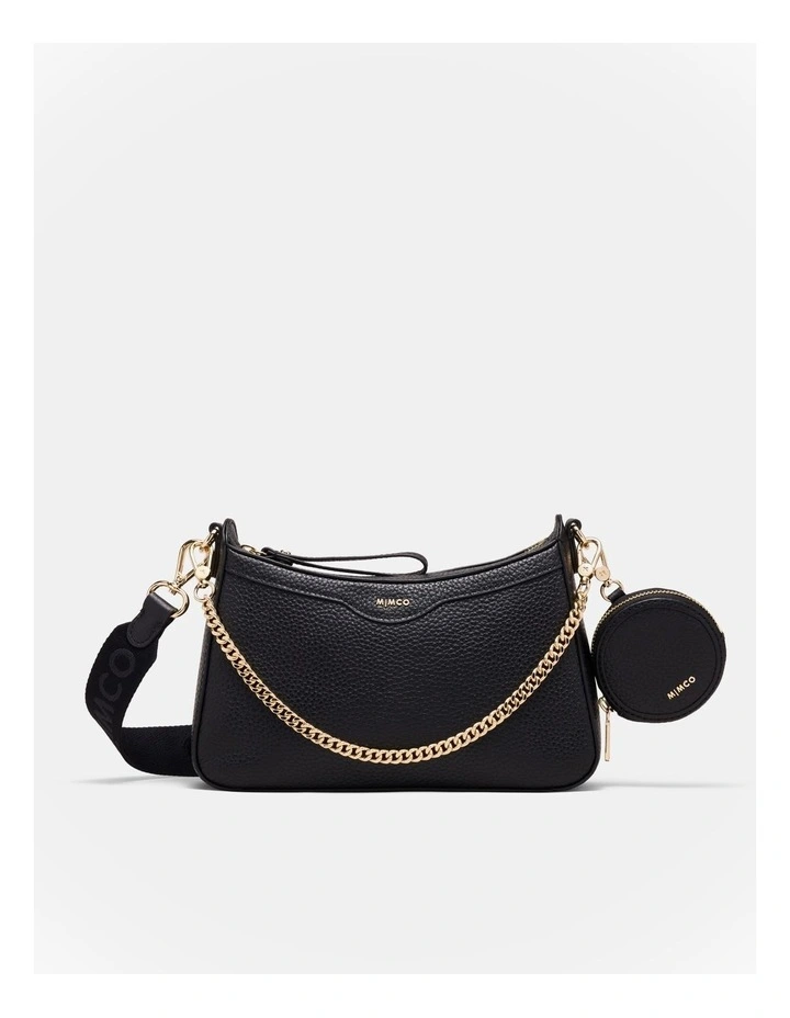 Jett Crossbody Bag in Black Light Gold image 1