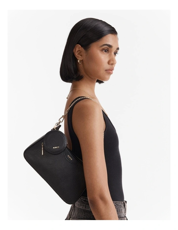 Jett Crossbody Bag in Black Light Gold image 4