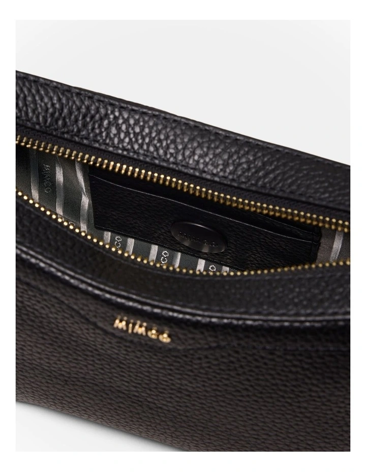 Jett Crossbody Bag in Black Light Gold image 7