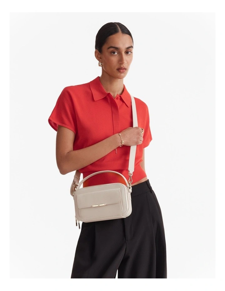 Misty Grab Crossbody Bag in Linen image 4