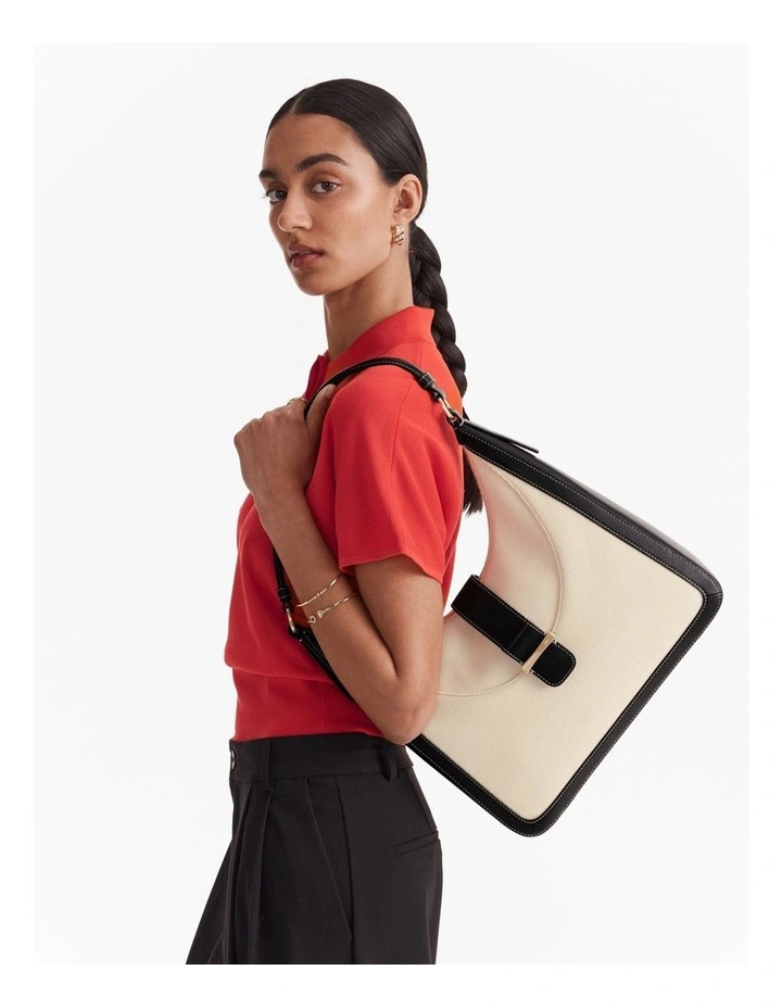Chelsea Small Hobo Bag in Natural Black image 3