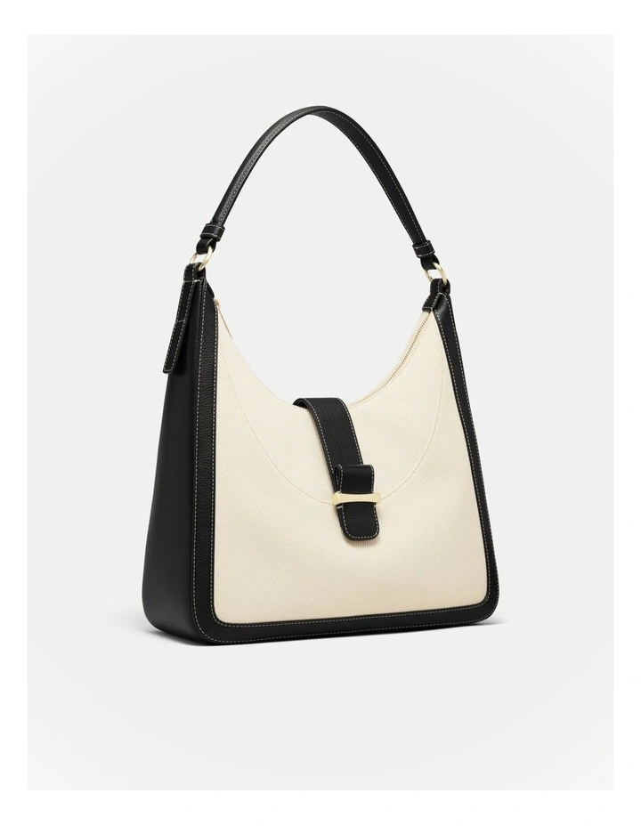 Chelsea Small Hobo Bag in Natural Black image 4