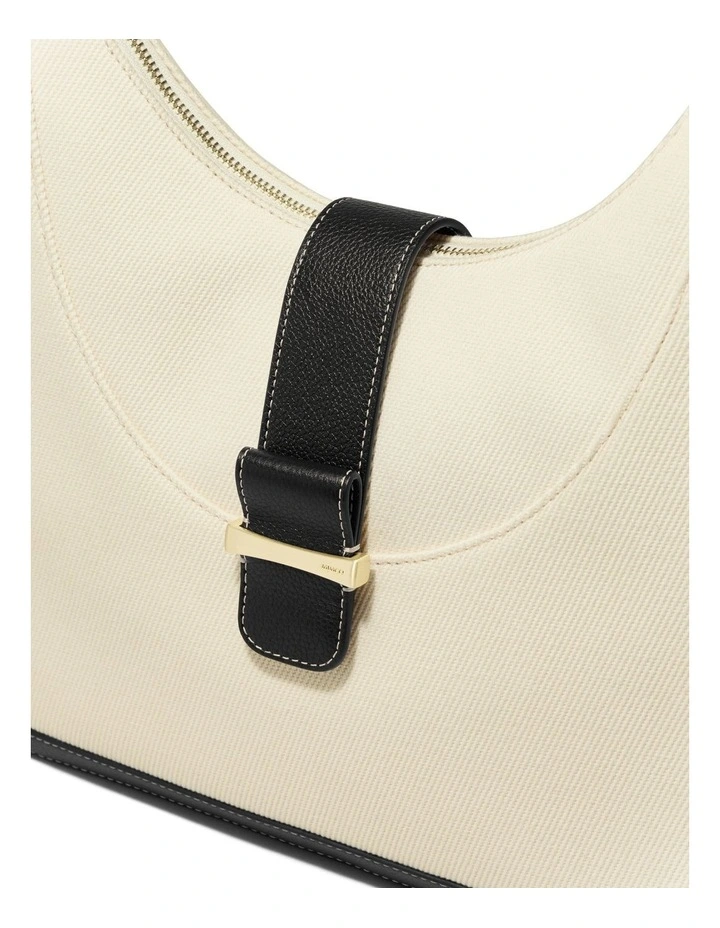 Chelsea Small Hobo Bag in Natural Black image 7