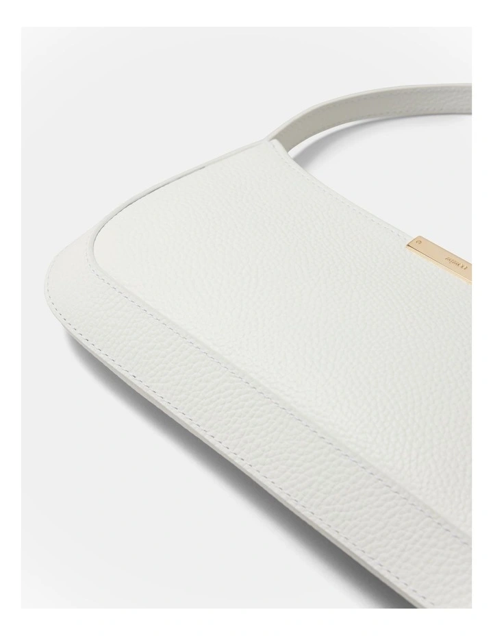 Cove Slim Shoulder Bag in White image 5