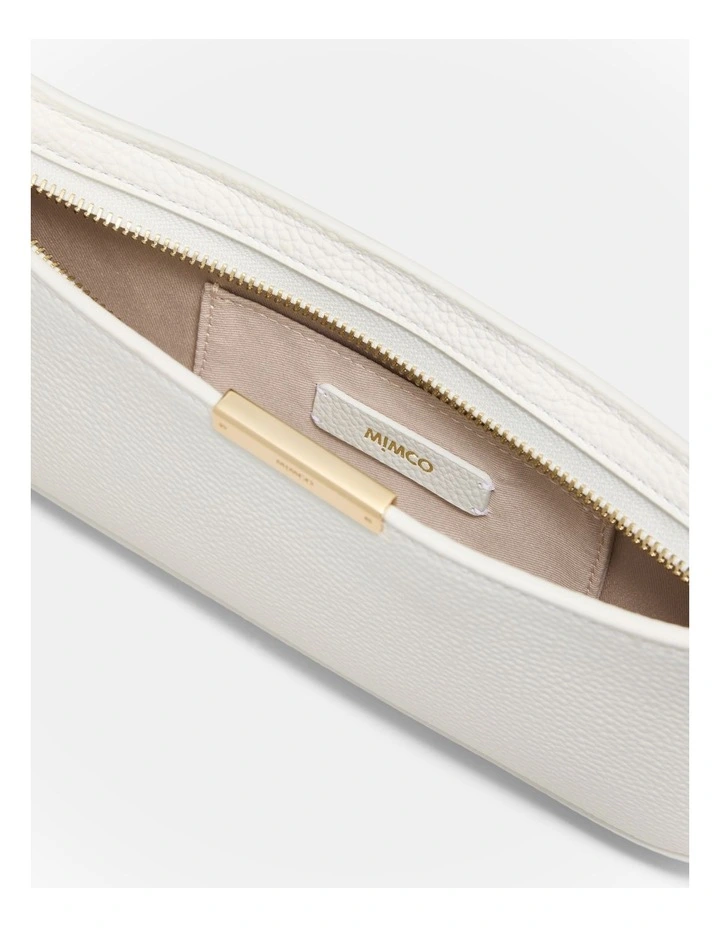 Cove Slim Shoulder Bag in White image 6