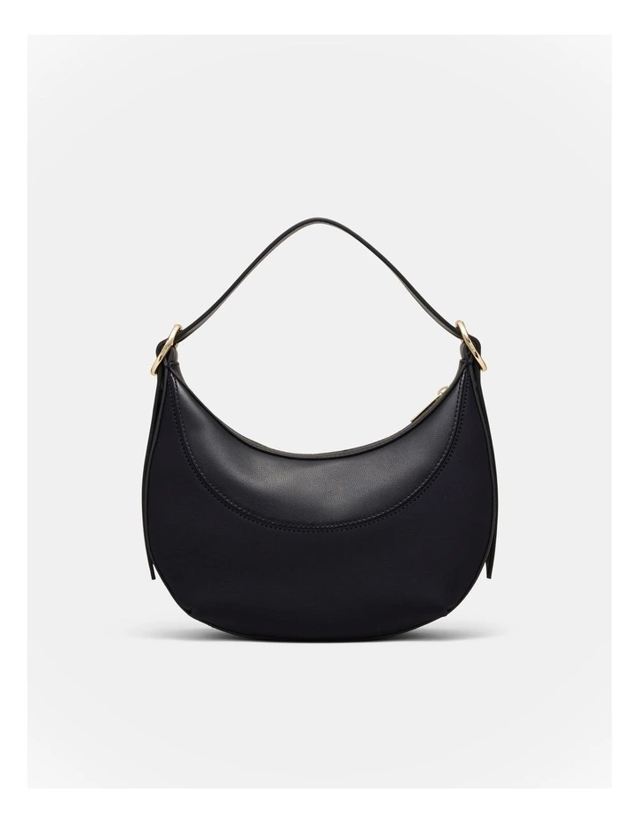 Elara Crescent Shoulder Bag in Black image 4