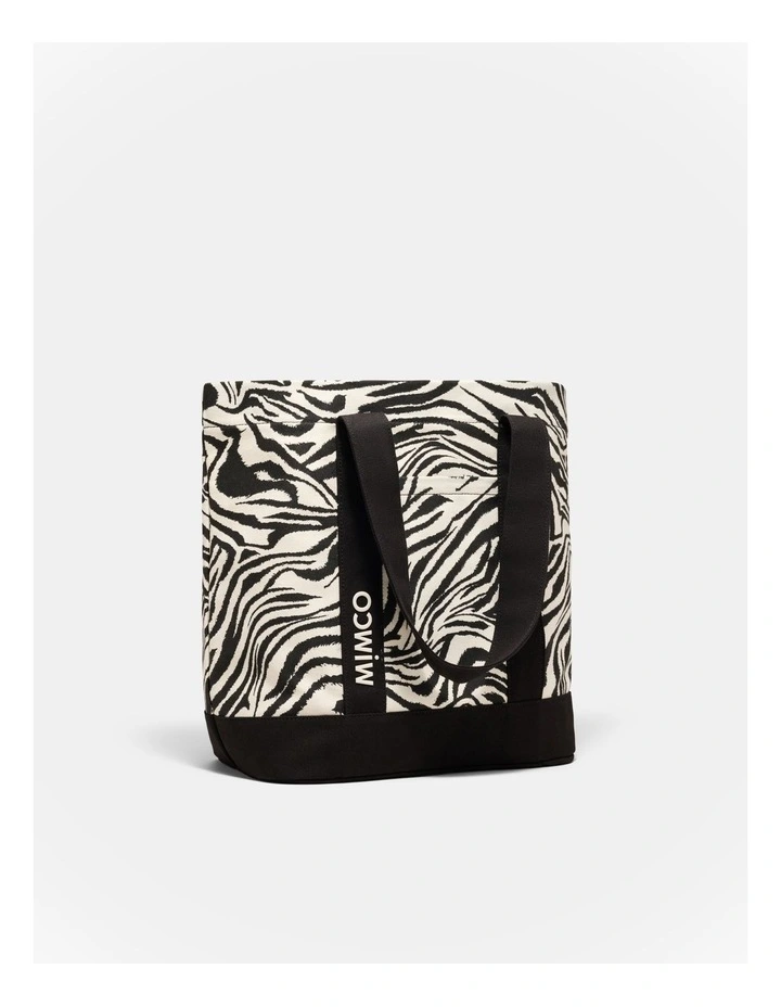 Concert Tote Bag in Zebra Print image 3
