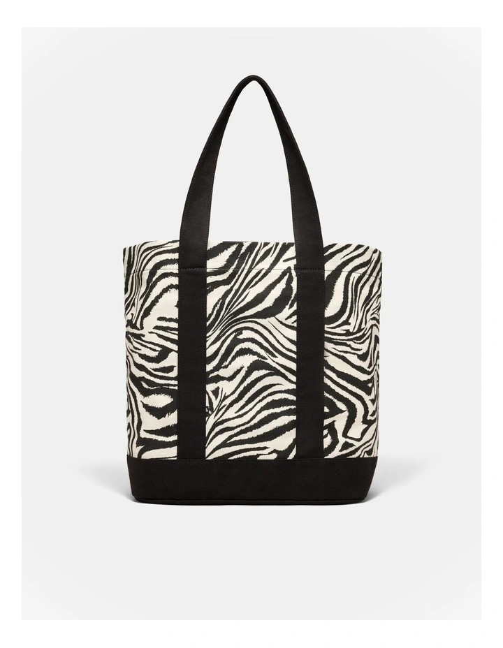 Concert Tote Bag in Zebra Print image 4