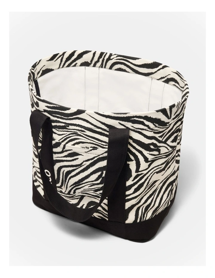 Concert Tote Bag in Zebra Print image 6