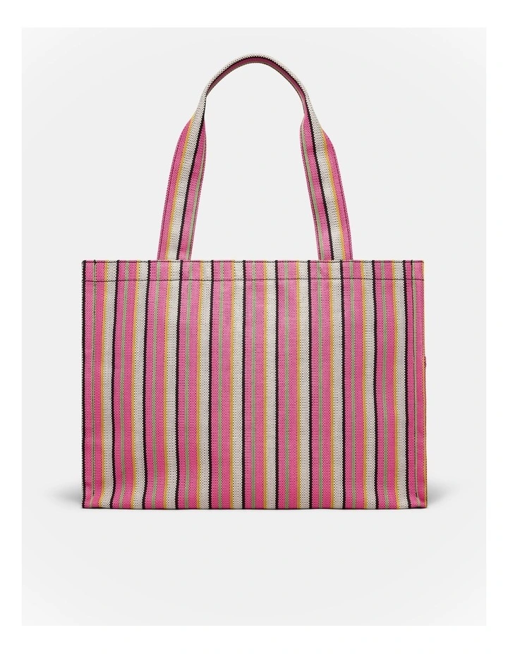 Lyra Tote Bag in Pink Stripe image 6