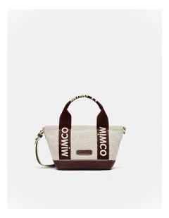 Mim Micro Tote Crossbody Bag in Natural
