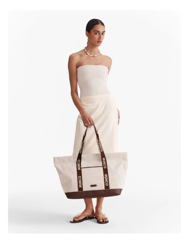 Mim Tote Bag in Natural image 3