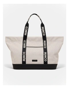 Mim Tote Bag in Black White