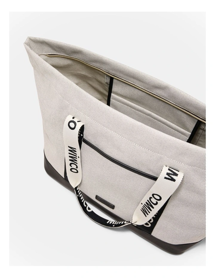 Mim Tote Bag in Black White image 6
