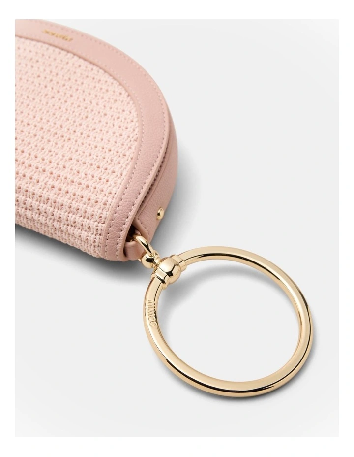 Elysia Ring Clutch Bag in Petal image 6