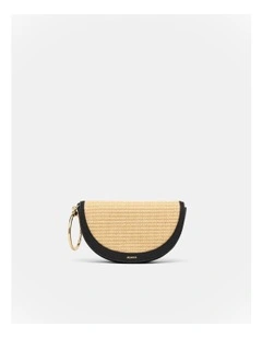 Elysia Ring Clutch Bag in Black