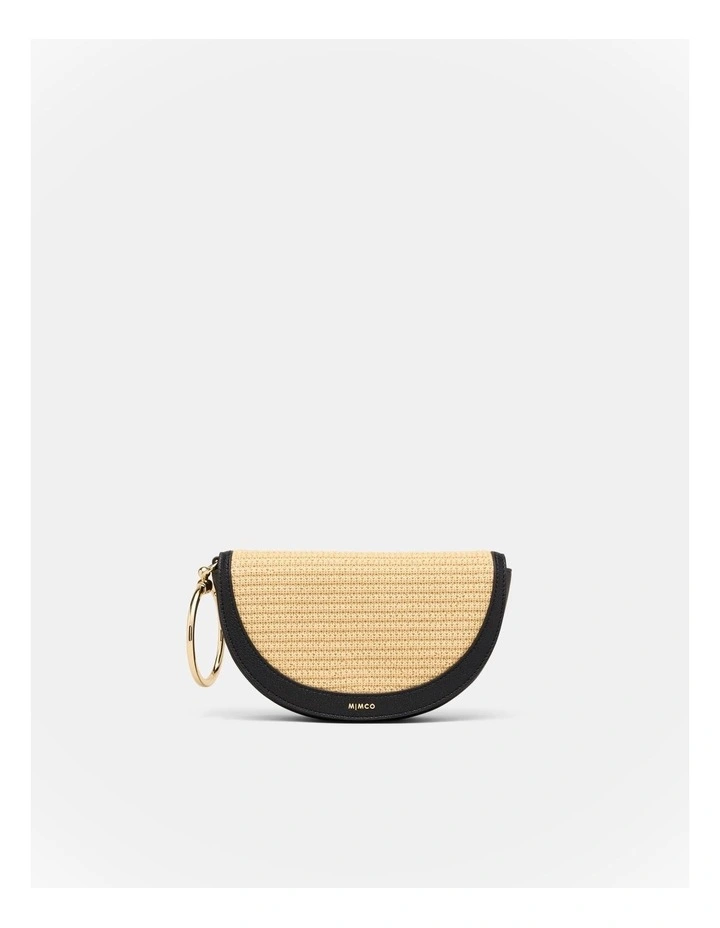 Elysia Ring Clutch Bag in Black image 1