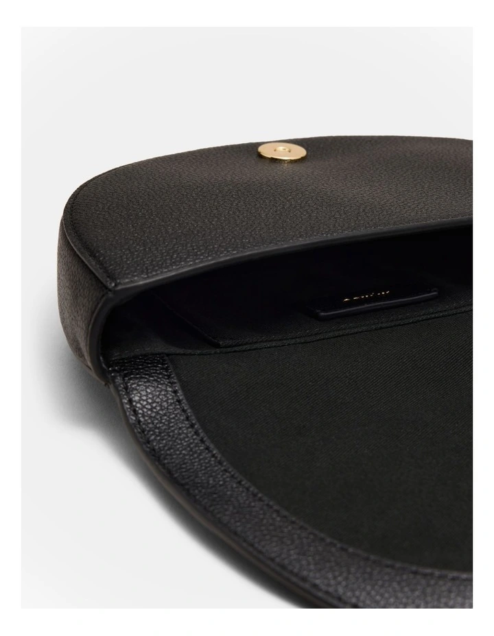Elysia Ring Clutch Bag in Black image 6
