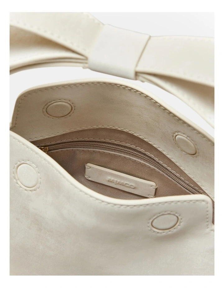 The Bow Micro Grab Bag in Alabaster image 6