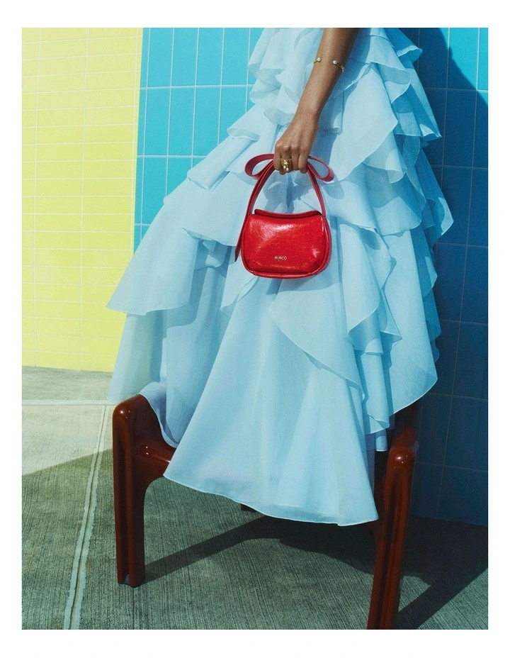 The Bow Micro Grab Bag in Red image 2
