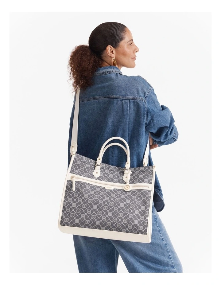 Gram Tote Bag in Denim image 4