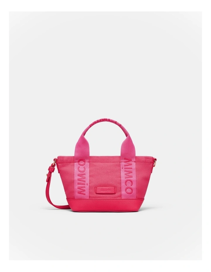 Micro Tote Crossbody Bag in Flamingo image 1