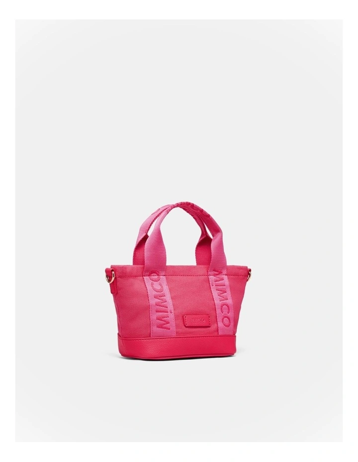 Micro Tote Crossbody Bag in Flamingo image 3