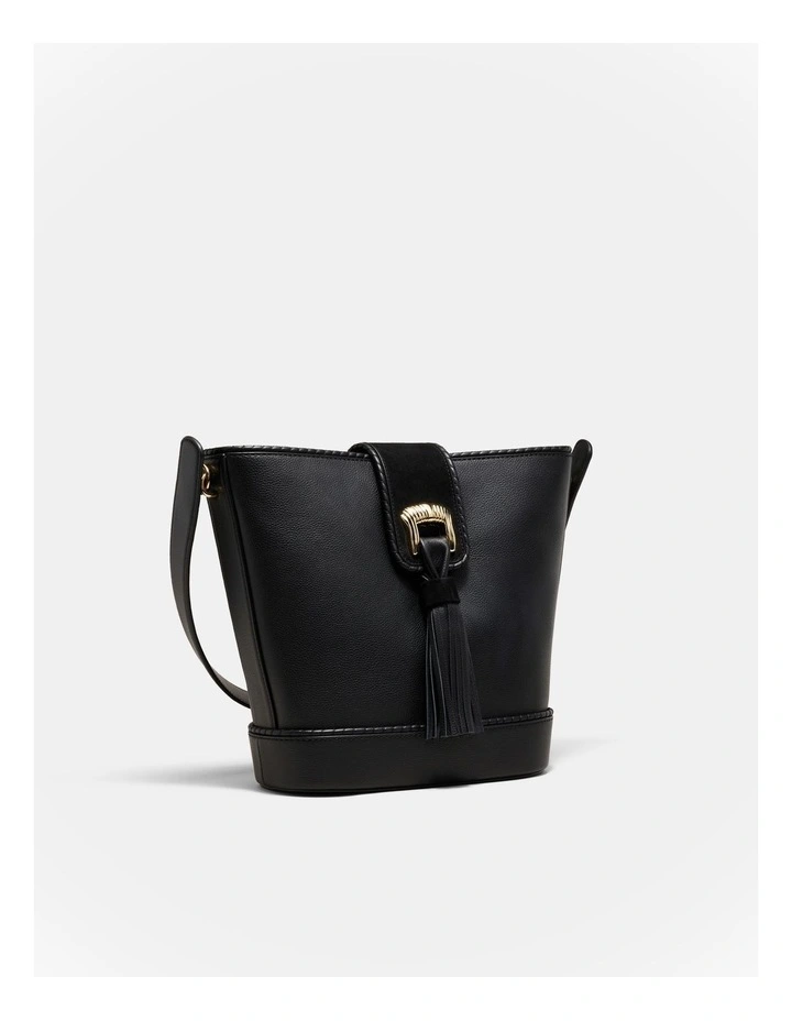 Cedar Bucket Bag in Black image 3