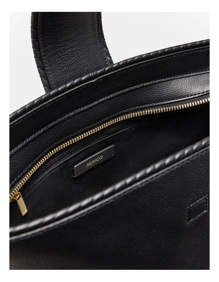 Cedar Bucket Bag in Black image 6