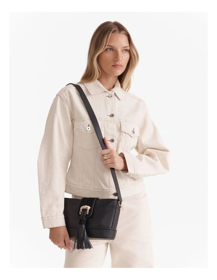 Cedar Crossbody Bag in Black image 2