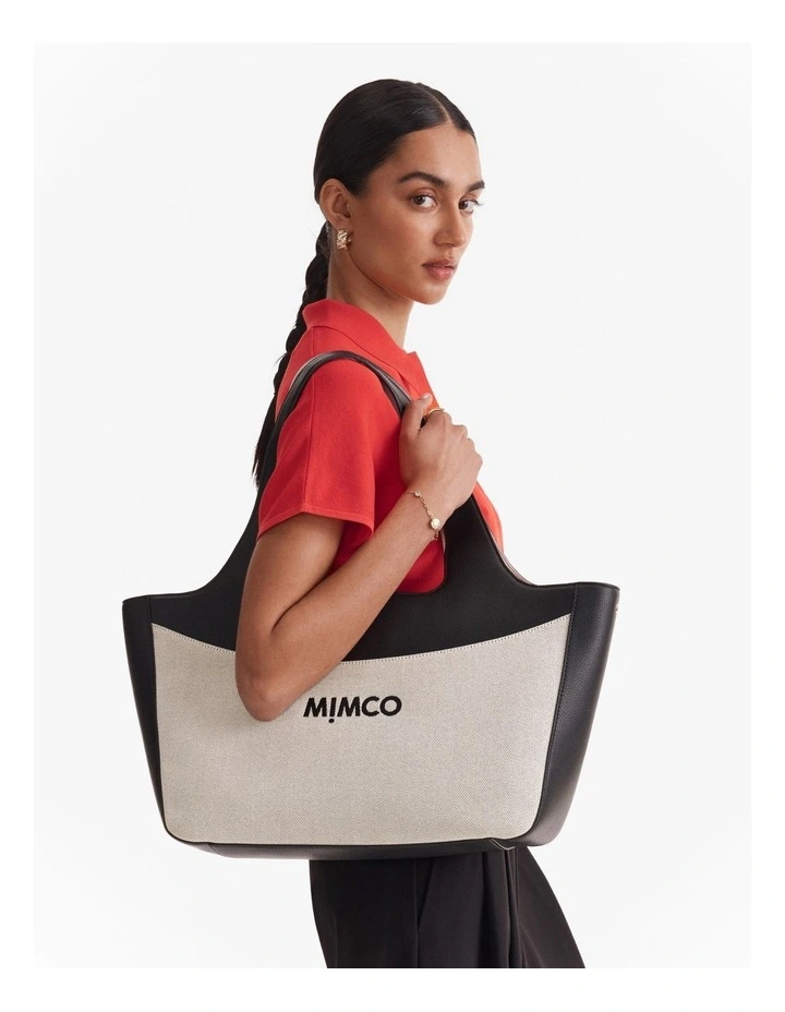 Ember Tote Bag in Natural Black image 2