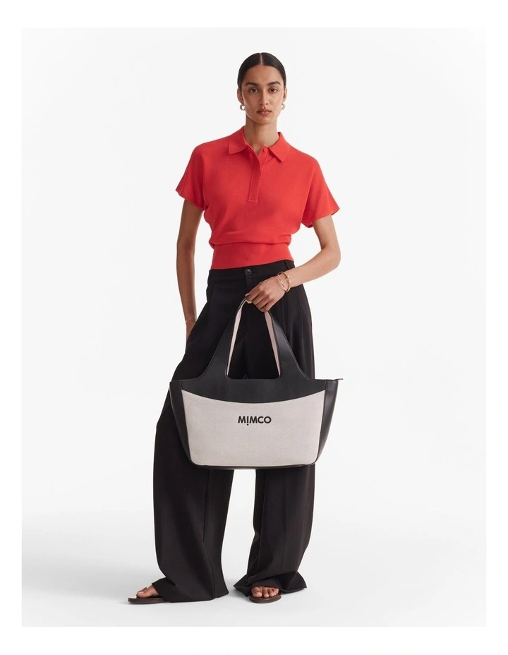 Ember Tote Bag in Natural Black image 7