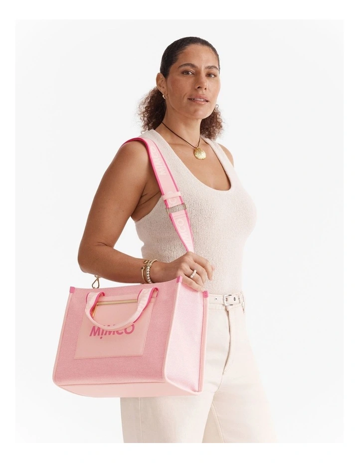 Patch Tote Bag in Petal image 4