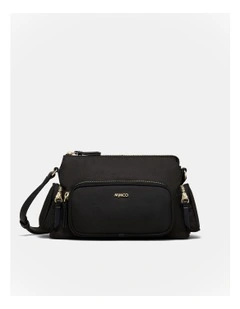Horizon Pocket Crossbody Bag in Black