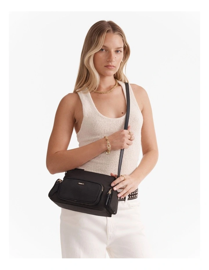 Horizon Pocket Crossbody Bag in Black image 2