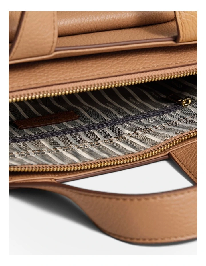 Preston Mini Tote Bag in Caramel image 6