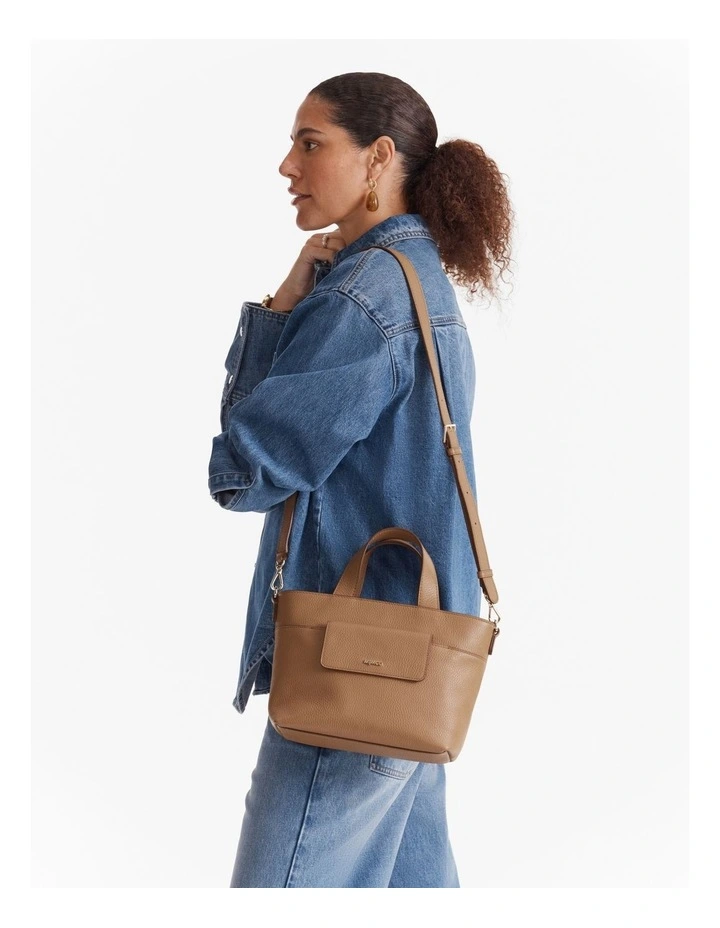 Preston Mini Tote Bag in Caramel image 7