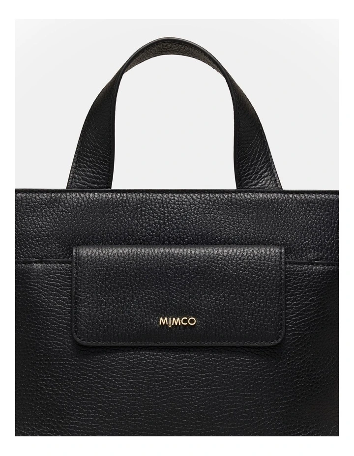 Preston Mini Tote Bag in Black image 5