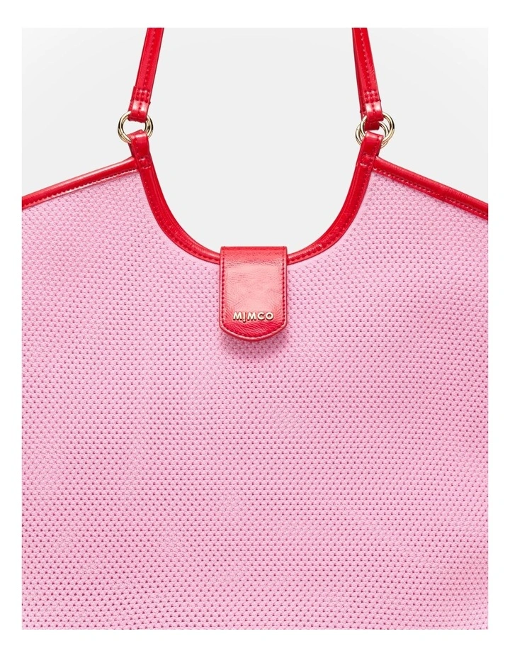 Hera Knit Tote Bag in Pink Sorbet image 5