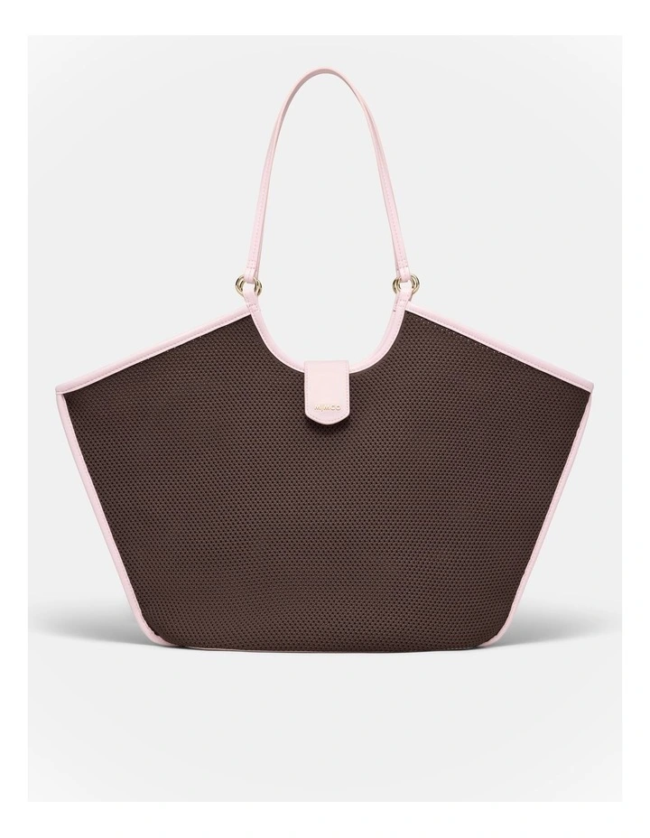 Hera Knit Tote Bag in Mahogany image 1