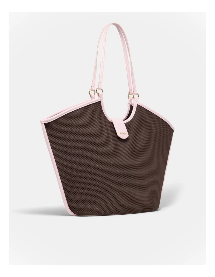 Hera Knit Tote Bag in Mahogany image 3