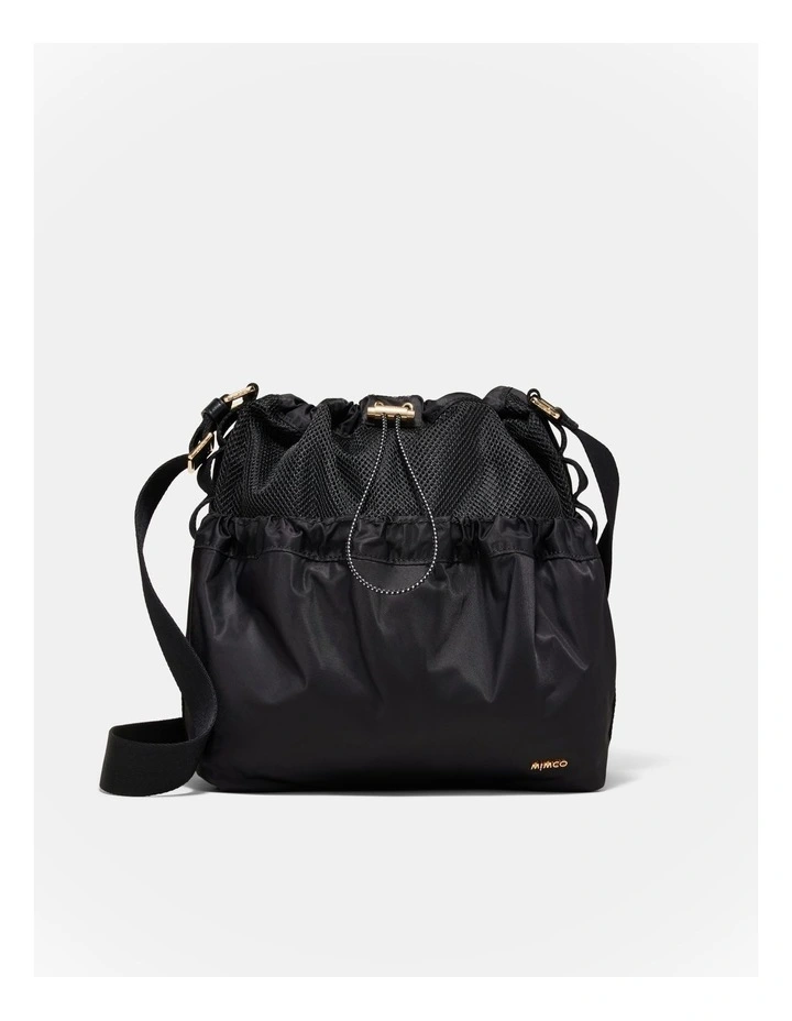 Cady Bucket Crossbody Bag in Black image 1