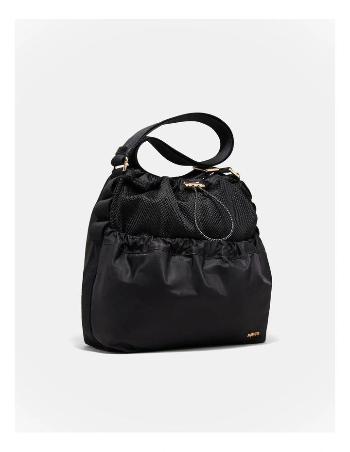 Cady Bucket Crossbody Bag in Black image 3