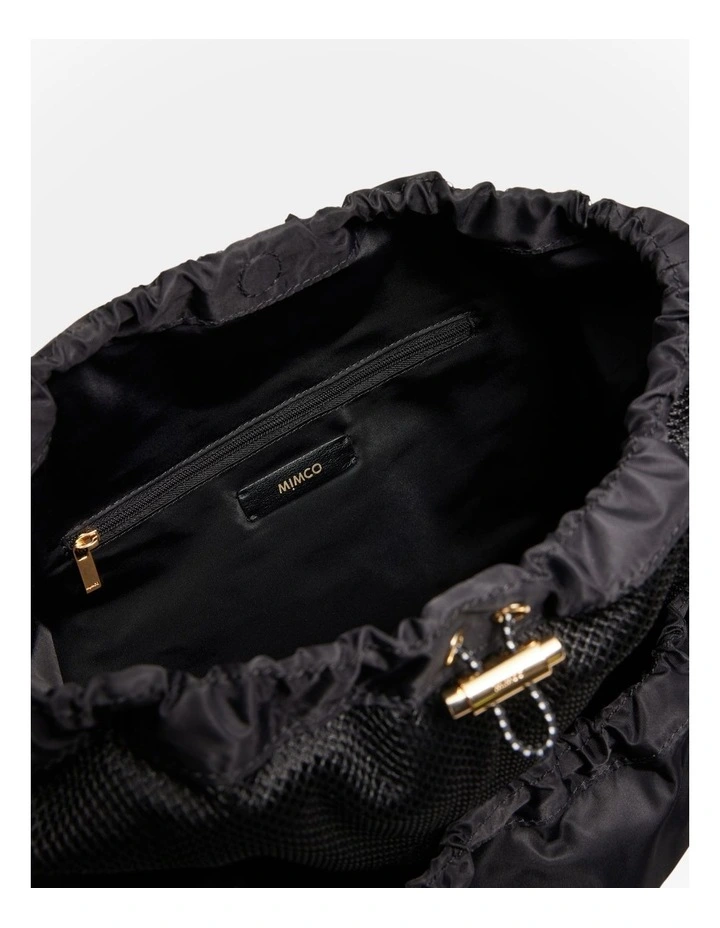 Cady Bucket Crossbody Bag in Black image 6