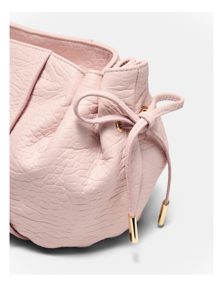 Fleur Tie Crossbody Bag in Petal image 6