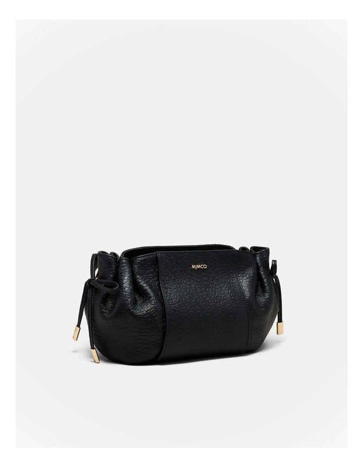 Fleur Tie Crossbody Bag in Black image 3