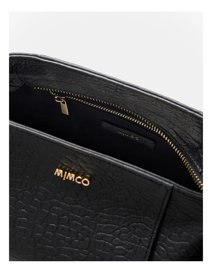 Fleur Tie Crossbody Bag in Black image 7