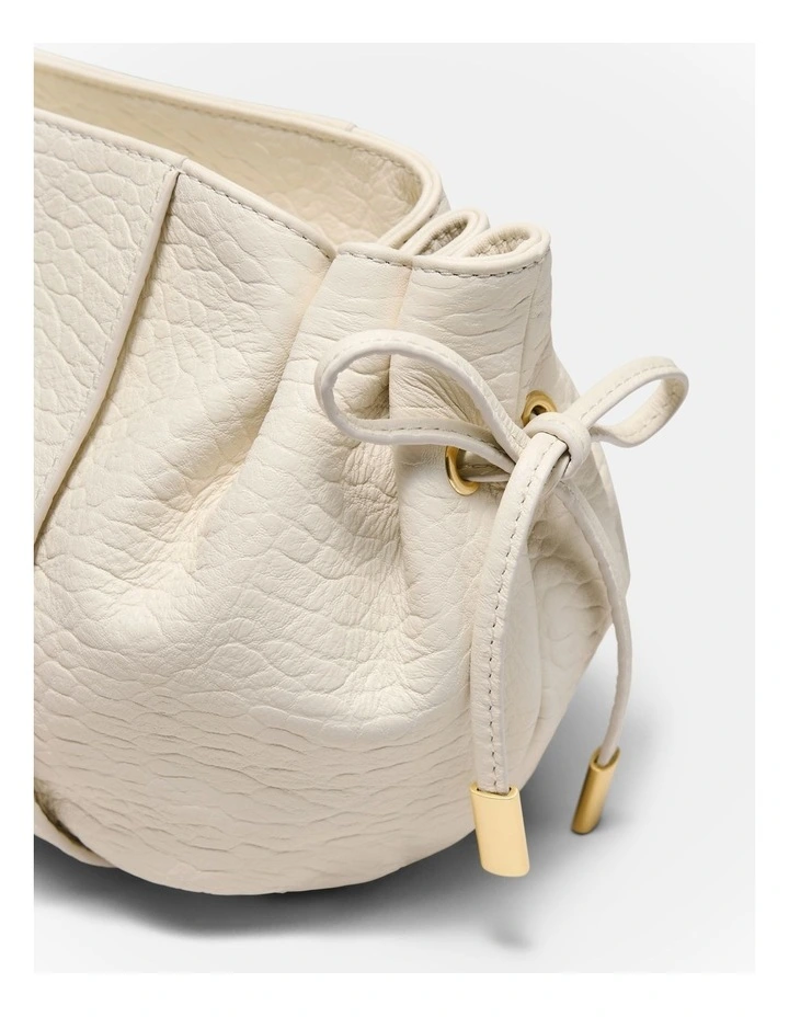 Fleur Tie Crossbody Bag in Vanilla image 6