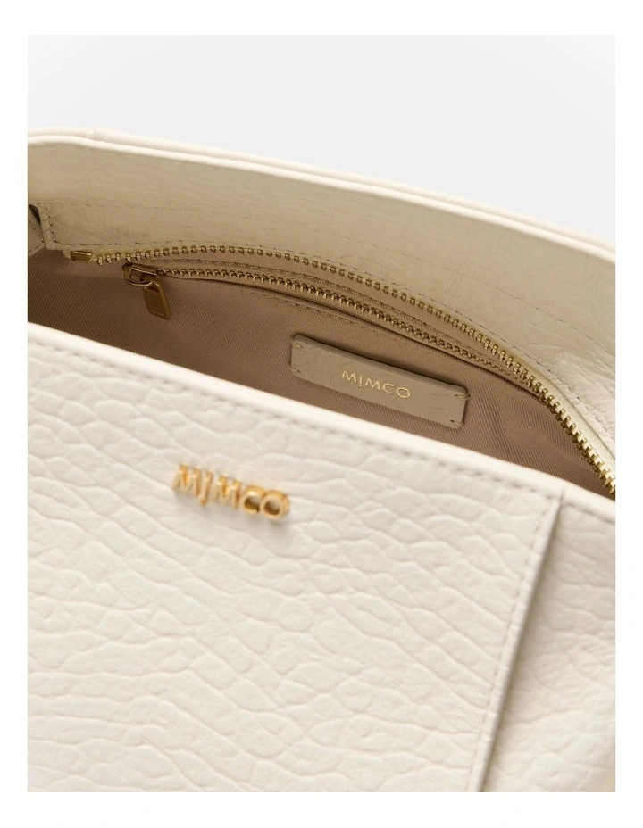 Fleur Tie Crossbody Bag in Vanilla image 7